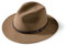 MGO Leisure Wear Wood Felt Hat, sehr schöne hochwertige Filzhut aus 100% Wolle. Hut Faltbar und wasserabweisend. An der Innenseite mit Baumwollband verarbeitet. Für Damen und Herren, Farbe Beige.