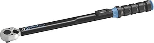 GEDORE Torcoflex Drehmomentschlüssel, 1/2 Zoll, 20-100 Nm, Mit Hebel-Umschaltknarre, Stahlrohr, Schwarz/Blau