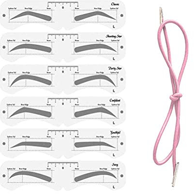 KKPLZZ Augenbrauenform aus Kunststoff, PEVA weicher Augenbrauenformer Make-up-Modell mit Gummiband, Make-up-Augenbrauen-Unterstützung Augenbrauenformung Augenbrauen-Make-up-Tools für Anfänger