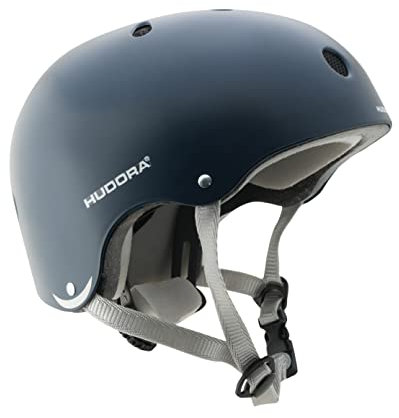 HUDORA Skaterhelm - Skateboard-Helm für Kinder, Jugendliche und Erwachsene - Hochwertiger Helm - ideal zum Skaten, Skateboarden, Scooterfahren und Fahrradfahren - Midnight - Größe 56-60