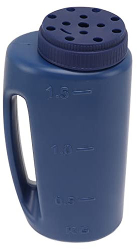 Mumusuki Hand-Düngerstreuer, Dicker Kunststoff-Hand-Grassamenstreuer, Samenspender für Samen, Schnee- und Eisschmelze, Salz (Blue)