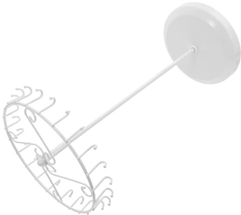 DECHOUS Présentoir Rotatif pour Colliers avec Crochets Support de Rangement Compact pour Colliers et Bracelets Organisateur Suspendu Multifonction pour Bijoux Protection Anti-Nœuds