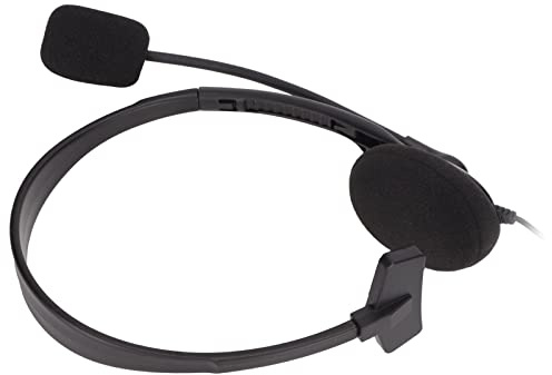 Fawfose S480 Telefonheadset Ultralätt Justerbart Brusreducerande Headset för Callcenter Svart