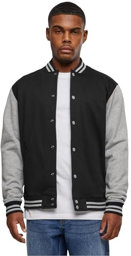 Urban Classics CazadoraTipo universitario Hombre Chaqueta Universitaria negro-blanco