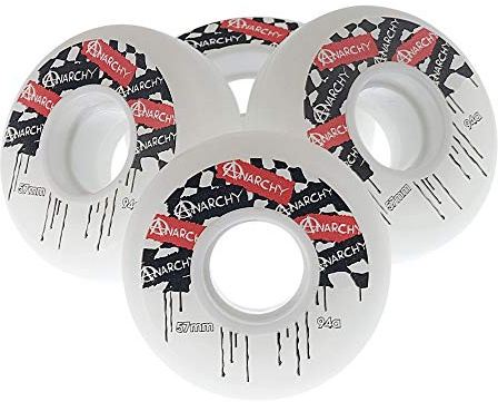 Anarchy ANC100 Wheels, Unisex Adult, White, 57