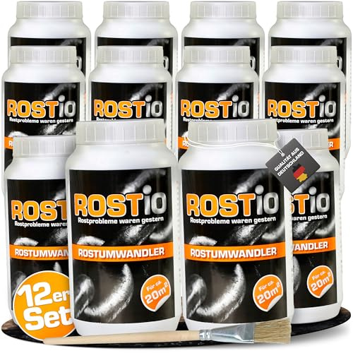 Rostio Rostomvandlare och primer, mycket effektiv, med pensel, 1 liter (set om 12)