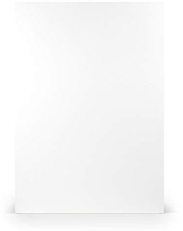 PAPERADO 50 x brevpapper DIN A4 – vit ribbad 100 g/m² – pappersark i 29,7 x 21 cm för hantverk och tryck