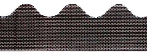 Corrugated Eaves Ventilation Profile 87.5 cm PVC 50 Pieces Black Suitable for Corrugated Profile 5 Optimal Ventilation of Facade & Roof Bird Repellent