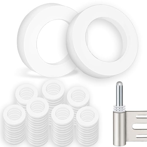 Rondelle Plastique Rondelle Nylon 10 mm x 15 mm Caoutchouc Rondelles pour Gonds de Porte Bague Paumelle 100 Pièces (1mm 50Pcs & 2mm50Pcs)