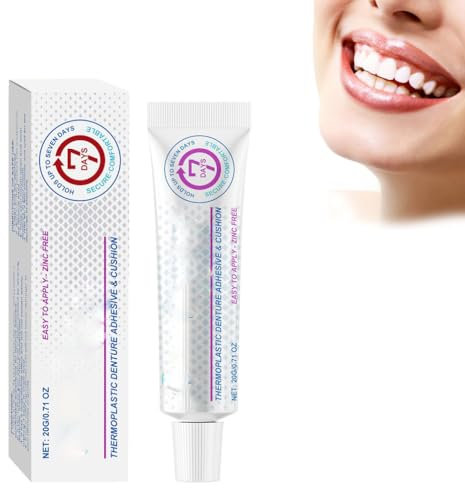 Adesivo per protesi termoplastico, crema adesiva per protesi, cuscinetto adesivo per protesi, adesivo per protesi dentale (1Pcs)