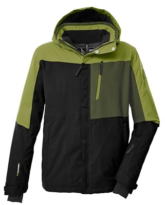 killtec Herren Skijacke/Funktionjacke mit abzipbarer Kapuze und Schneefang KSW 52 MN SKI JCKT, schwarz, L, 43440-000