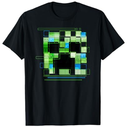 Minecraft Modular Creeper Big Face Logo T-Shirt