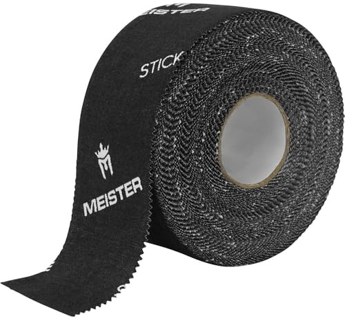 Meister StickElite Nastro Adesivo Professionale in Ossido di Zinco Traspirante - 13,7 MX 3,8 cm - Nero - 2 Rotoli