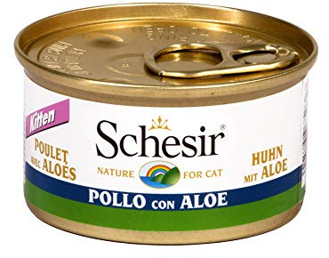Schesir Cat Kitten Cream Pollo - Alimento Húmedo para Gatitos Jóvenes - Crema De Pollo para Gatos Sin Cereales, con Muchas Proteínas, Vitaminas Y Minerales (20 X 150 G Bolsitas)