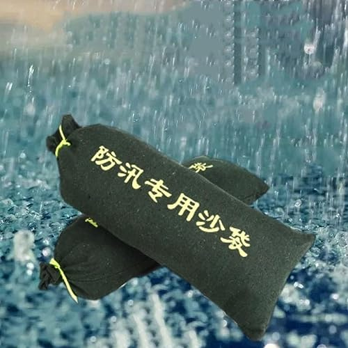 Flood Water Barrier Sand Bags Thickened Long Canvas Flood Protection Sandbags with Insert Buckle Reusable Quick Flood Barrier for Home Door Window Basement Garage ( Color : 20PCS , Size : 40*70CM )