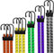 AANAYA'S CREATION 12-Piece Bungee Cords Set with Hooks - 8mm Heavy Duty Elastic Cords in Various Sizes, Each Resisting up to 35kg