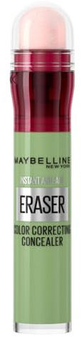 Maybelline New York Correttore Colorato Cancella Età, Copertura Facile e Veloce di Imperfezioni e Discromie, Con Bacche di Goji e Haloxyl, Cancella Età, Tonalità: Verde, 4,7 ml