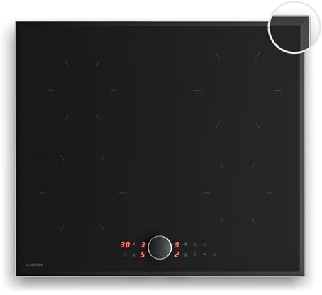 Klarstein Magnichef Piano Induzione - 4 Zone, 8200W Boost, Controllo Magnetico & Touch, Timer, Blocco Bambini, Indicatore Calore Residuo, Piastra Induzione, Design Moderno