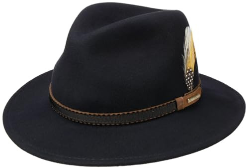 Stetson Valrico VitaFelt Filzhut Traveller Made in USA Herren Sommer Winter blau L (58-59 cm)