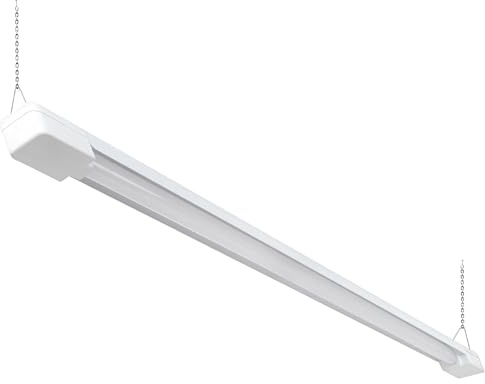 Feit Electric 3ft LED Utility Light, 3000 Lumens, 4000K Cool White, Plug-in, Flush/Hanging Mount, Ultra-Lightweight, 30W LED Shop Light and Under Cabinet Light, 50,000-Hour Lifespan, SHOP/3X1/840/V1