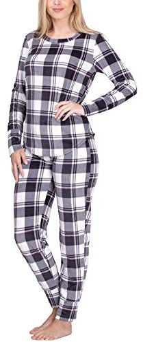 maluuna Tuta da Donna in Flanella, Colore:Rosa/Anthrazit, Größe Textil:S