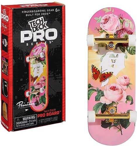 Tech Deck Primitive Pro Series Finger Board with Storage Display, Built for Pros; Authentic Mini Skateboards, Kids Toys for Ages 6 and up