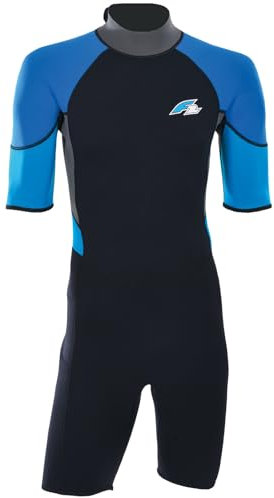 F2 Herren Neopren Anzug Rebel - Shorty 3/2 mm L Blau 2024/25