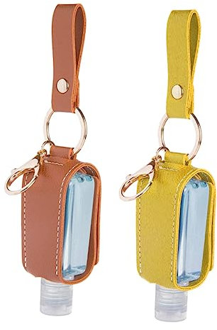 MERRYHAPY 2pezzi Copri- in Pu Portachiavi Con Copri-bottiglia Coperchi Portatili e Decorativi Per Uso Quotidiano e Viaggio