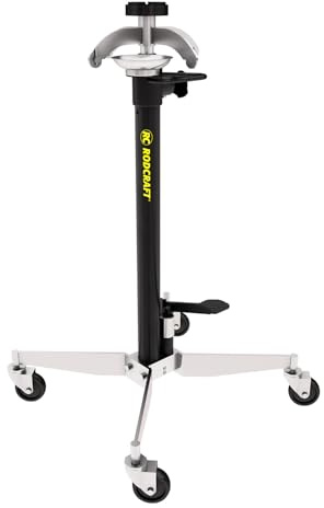 Rodcraft GHN600 Getriebeheber mit 600 kg Hubkapazität, Höhe von 1,18 m bis max. 2 m, großes Fusspedal, Doppelkolben, Sicherheitsventil, automatisches langsames Absenken, Gewicht 36,9 kg