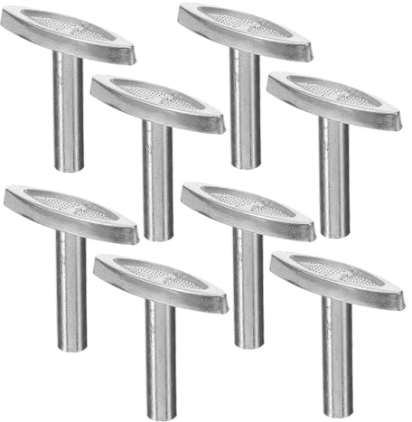 Homoyoyo 8 Pcs Metal Music Box Winding Keys Long Silver Mechanical Winder Replacement for Jewelry Windup DIY Music Box Parts for Relaxing Tunes and Charming