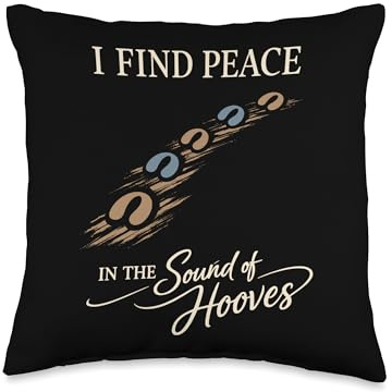 Barn Therapy Horses are My Therapy Emotional Horse Escape Throw Pillow