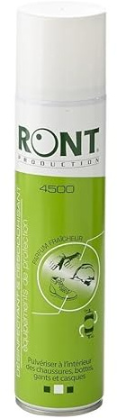 PEGANE Spray désinfectant et désodorisant 405 ML à pulvériser à l'intérieur des Chaussures Bottes Gants et Casques