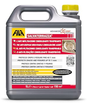 FILA Surface Care Solutions SALVATERRAZZA 5L Protettivo consolidante Anti-infiltrazioni Base solvente, 5 Litri