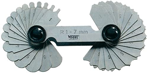 Vogel Radienschablone 16 Blatt, 7,5-15,0 mm, 472106.0