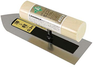 Japanese Finishing Shikkui Rounded Trowel Stainless Stell (One Pack)