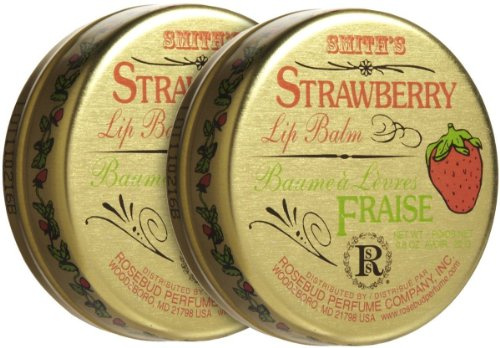 Rosebud Perfume Co. Lip Balm-Strawberry, 2 Pack