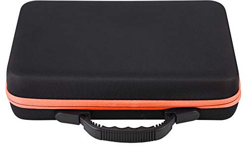 Étui de Transport Rigide pour Huile Essentielle, 60 Bouteilles adaptées aux Bouteilles 5 ML, Sac de Protection Antichoc pour Organisateur d'huiles d'aromathérapie de Voyage de 15 ML(Orange)