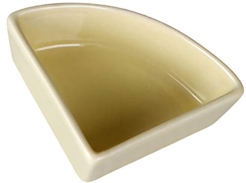 balacoo Hamster Futterschale Keramik Kleintierfutter Und Wasserschale für Hamster Meerschweinchen Ratte Rennmaus (Gelb)