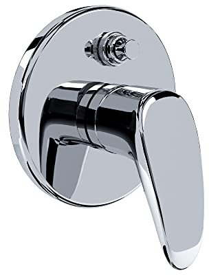 Rubinetto Bagno Miscelatore Monocomando Cromato In Ottone (Doccia Da Incasso Con Deviatore)