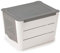Snips, Caja de Almacenamiento Patatas 3 kg, Caja para Guardar Patatas 25,5 x 20 x 17,5 cm, Olla de Patatas Blanco y Gris, Made in Italy, 0% BPA y libre de ftalatos
