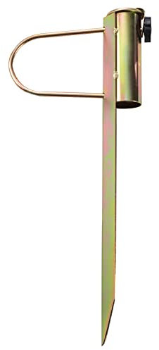 Hummelladen Bodenhülse Sonnenschirm Erdspieß Sonnenschirmhalter 46 cm lang - Stahl Anker - Rasendorn Bodenanker für Schirme, Wäschespinne, Schirmständer