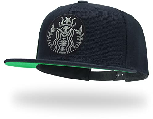 Tilgomedal - Gorras a presión para hombre con visera plana ajustable, gorras de béisbol unisex, Large-X-Large