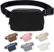 Bauchtasche Gürteltasche für Damen und Herren, Klein Stylisch Everywhere Fanny Pack mit Verstellbarem Riemen, Schwarz Lulu Umhängetasche Lemen Taschen für Outdoor Fitness Wandern und Sport