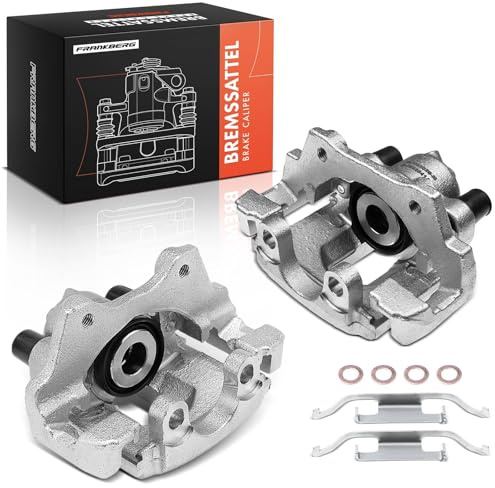 Frankberg 2x Brake Caliper Disc Brake Rear Left Right with Bracket (hole spacing 76.2mm) Compatible with 3 Series E46 Z4 Coupe E86 Z4 R.o.a.d.s.t.e.r E85 Replace# 34211165033