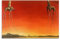 Salvador Dali Malerwerk (Die Elefanten), Posterdruck, Leinwand, Wandfarbe, Kunst, Dekor, moderne Wohnkunstwerke, Geschenkidee, 40 x 60 cm