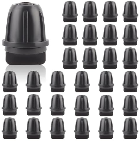 TOROKOM Tapones de riego por goteo de 1/4 pulgadas para mangueras de riego de 6 mm, conector de tapón para aspersores de jardín, sistema de césped (30 unidades)