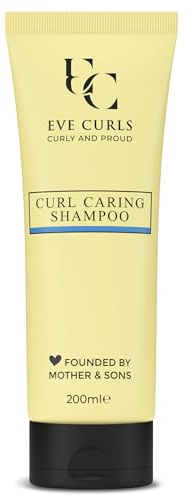 Curl Caring Shampoo for Curly & Wavy Hair 2A-4C, Gentle Cleanse 200ml | Formulated Without Sulphates, Silicones, Drying Alcohols, Vegan, CG Method Compatible, No Residue, Weightless Feel