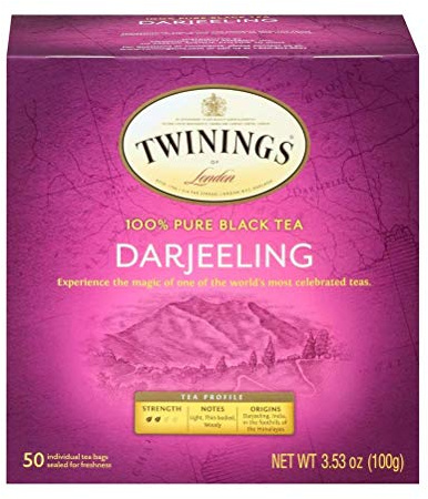Twinings of London Darjeeling Tea Bags, 50 count box