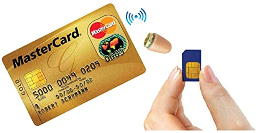 Spy-Gadget - Auricular espía con Tarjeta de identificación gsm, Bluetooth, pequeño, inalámbrico, Micro
