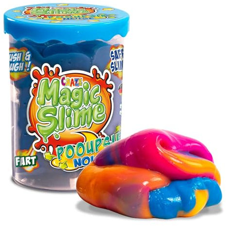 Craze Magic Slime POOUPSIE Noise | Dickflüssiger Pups Schleim für Kinder, 100 g Kinder Schleim in Dose, Slime Set Scherzartikel, Rückstandsfrei, 5.5 x 5.5 x 7.8 cm